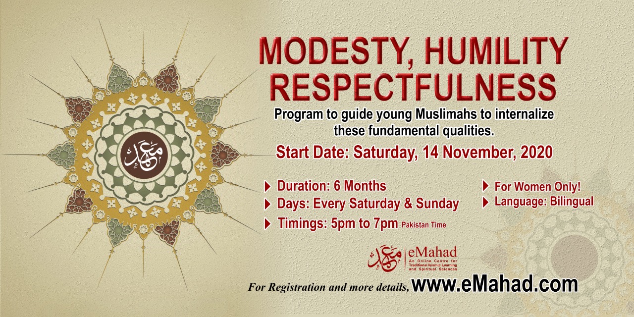 Modesty, Humility, Respectfulness ( For Women Only)