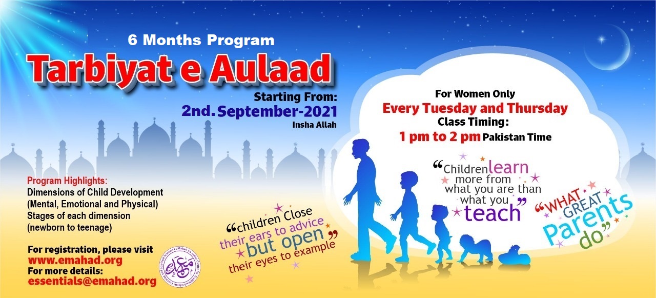 Tarbiyat e Aulaad 6-Months Program(Only for Women) 2021