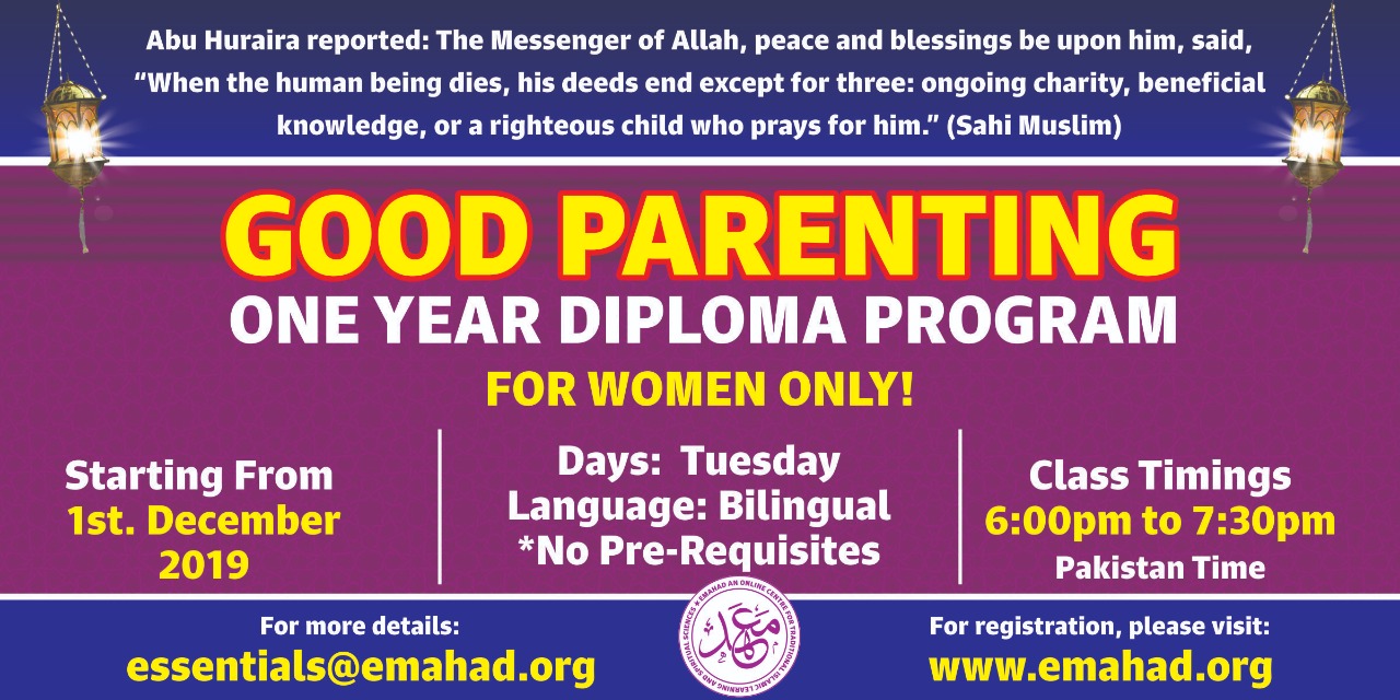 Good Parenting 1 Year Diploma (Only for Women)